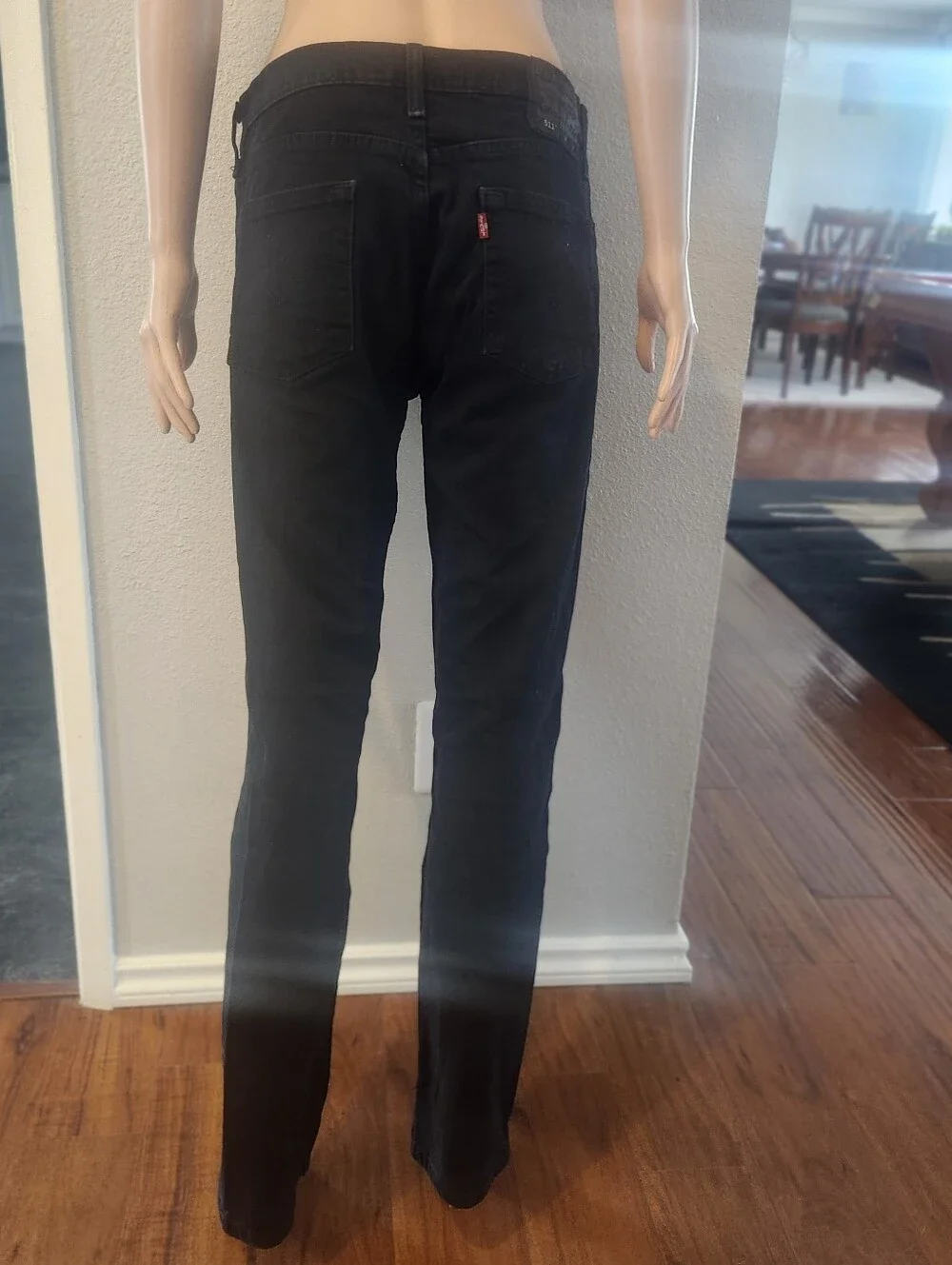 Mens black Levi Jeans Regular Size 31 X 32